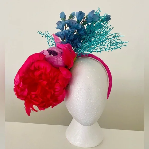 Kentucky Derby Hat Fascinator Oaks Tea Church Peony  display picture 1